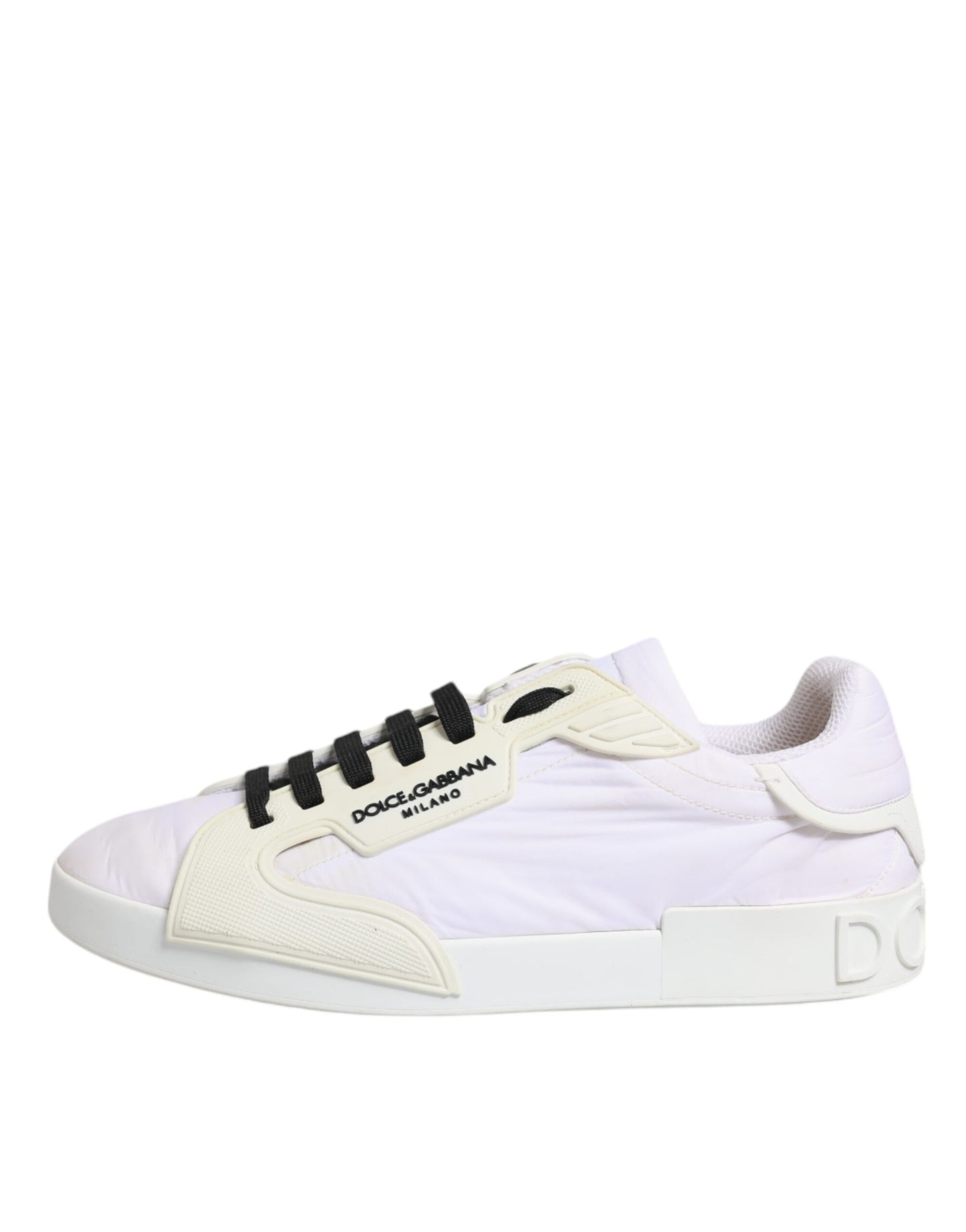 White Portofino Logo Low Top Sneakers Shoes