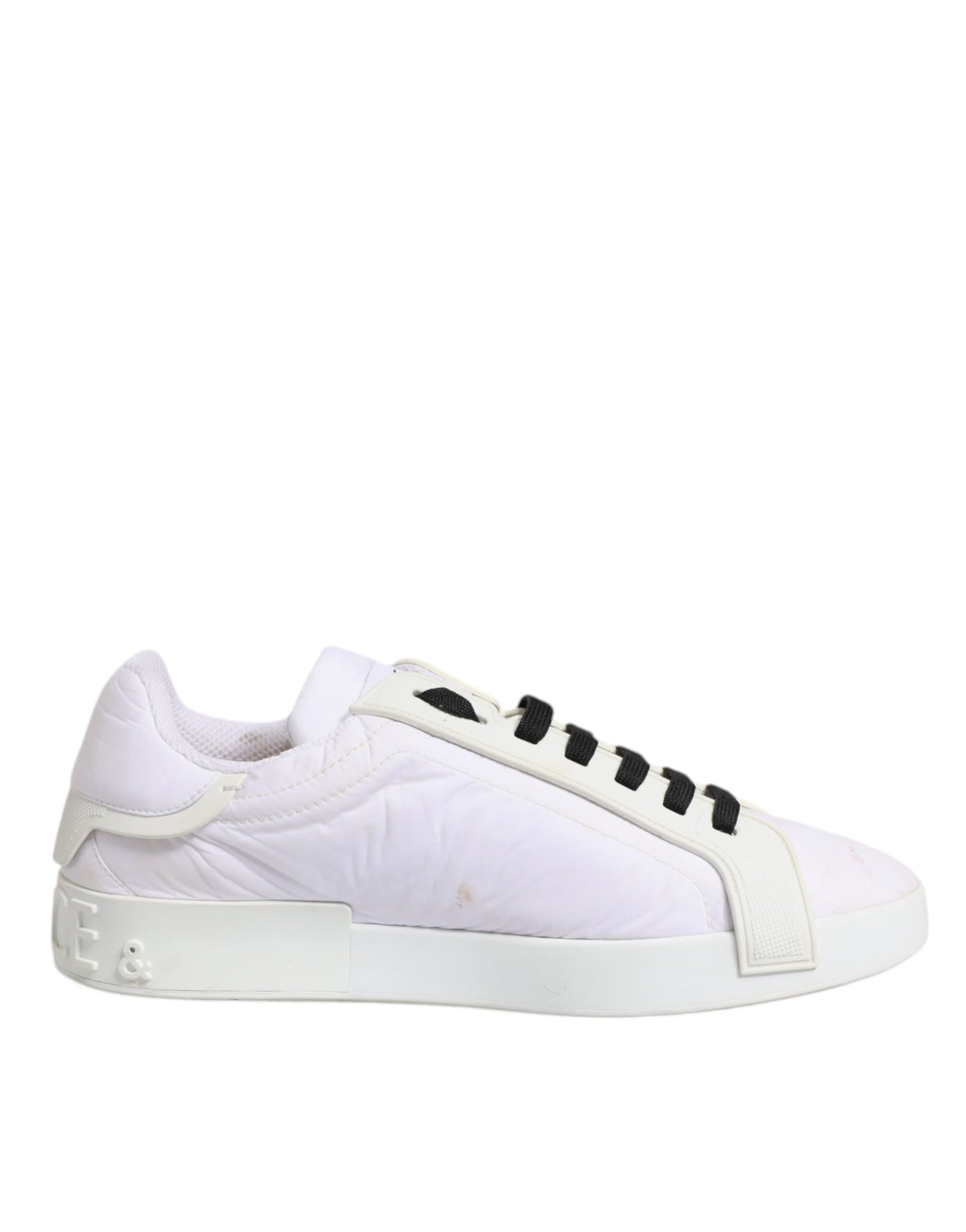 White Portofino Logo Low Top Sneakers Shoes