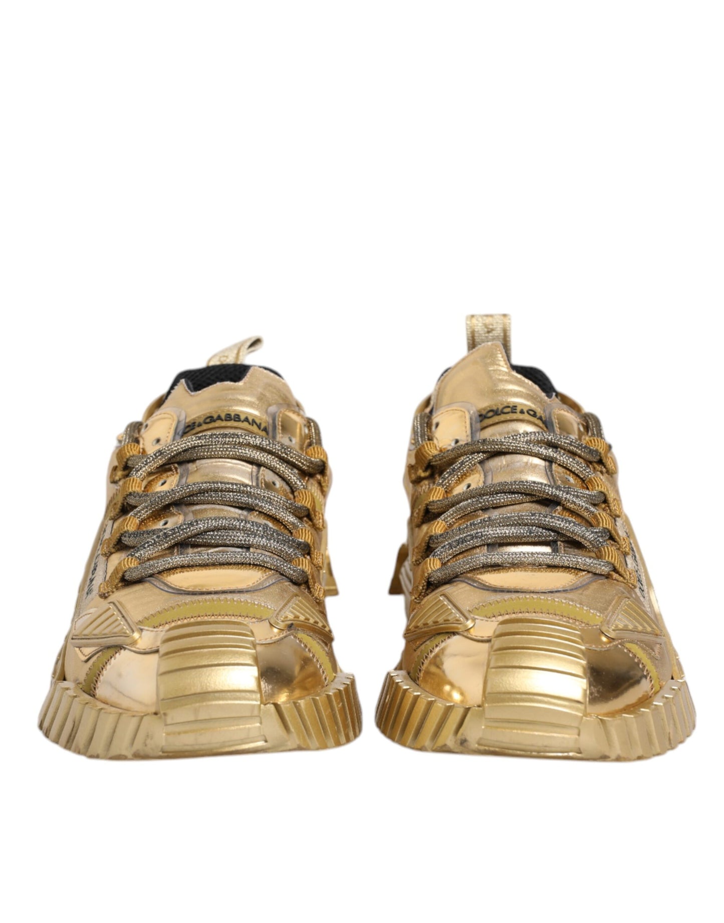 Gold Stretch Lace Up NS1 Sneakers Shoes