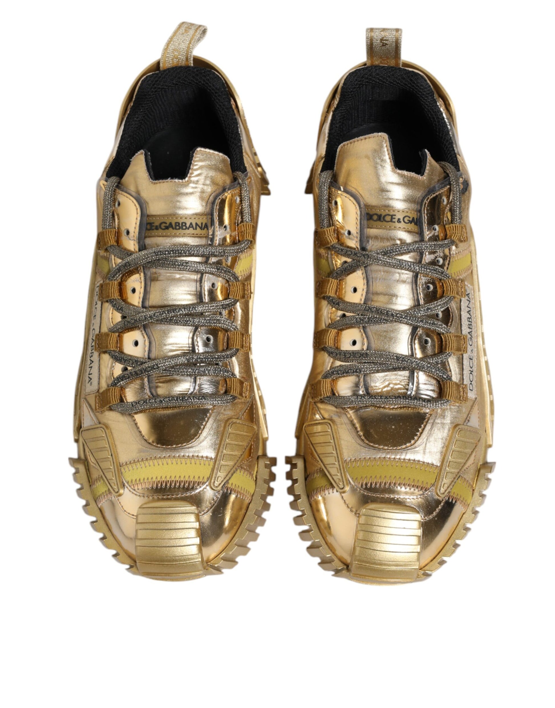 Gold Stretch Lace Up NS1 Sneakers Shoes