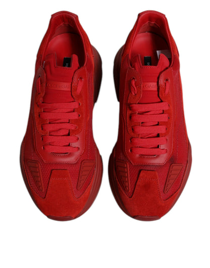 Red Leather Daymaster Low Top Sneakers Shoes