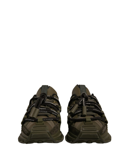 Military Green Space Low Top Sneakers Shoes