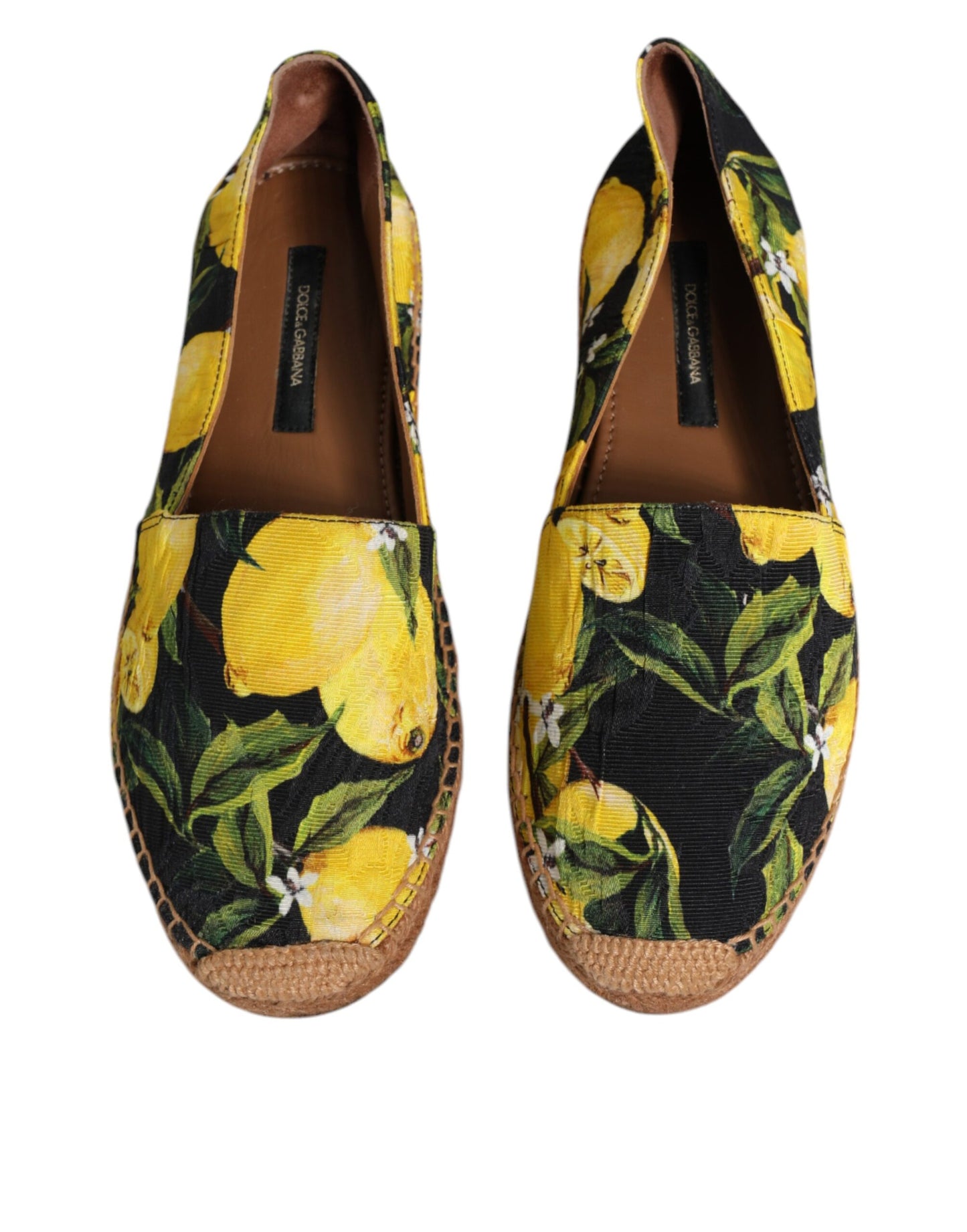 Multicolor Lemon Slip On Espadrilles Shoes