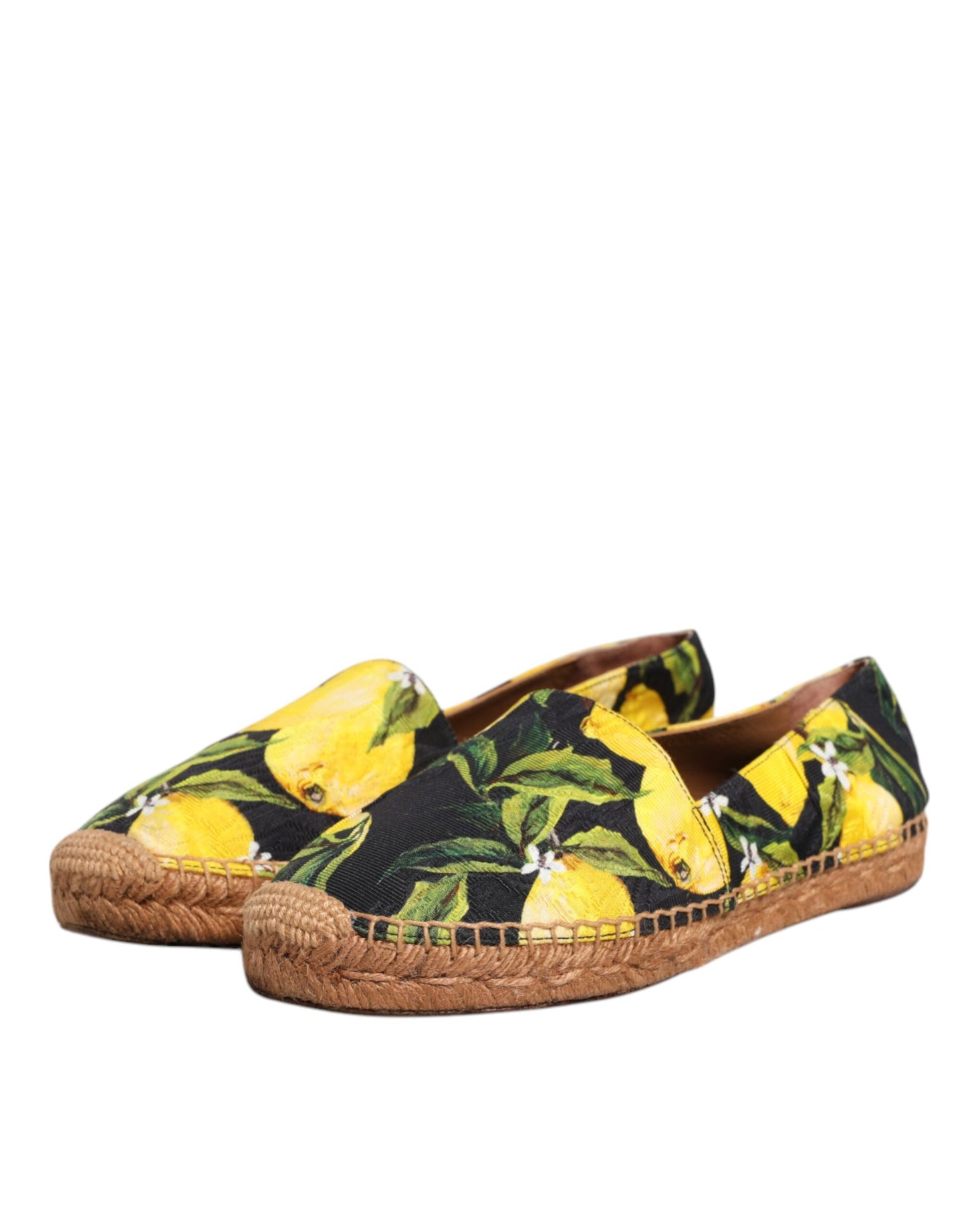 Multicolor Lemon Slip On Espadrilles Shoes