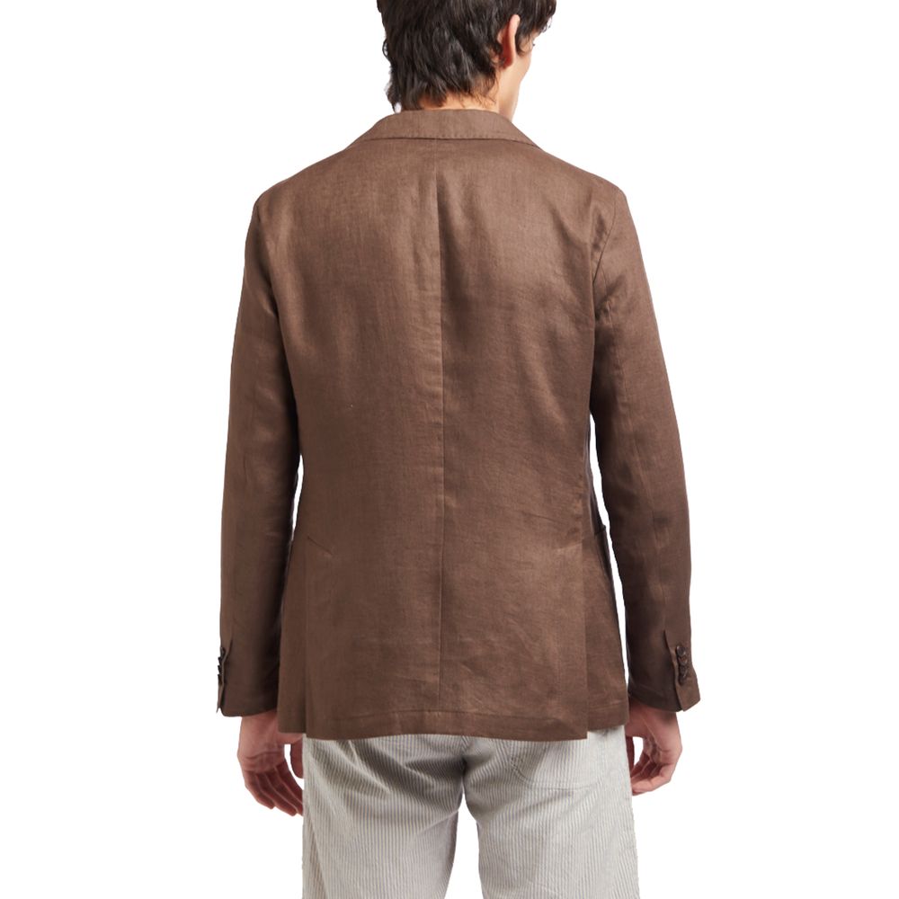 Brown Linen Blazer